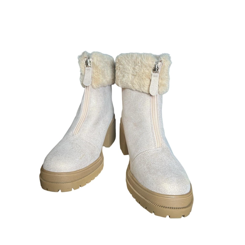 Women Boots Charlotte By Cato  3 Inch‎ Heel Size 7M Rose/pink Glitter